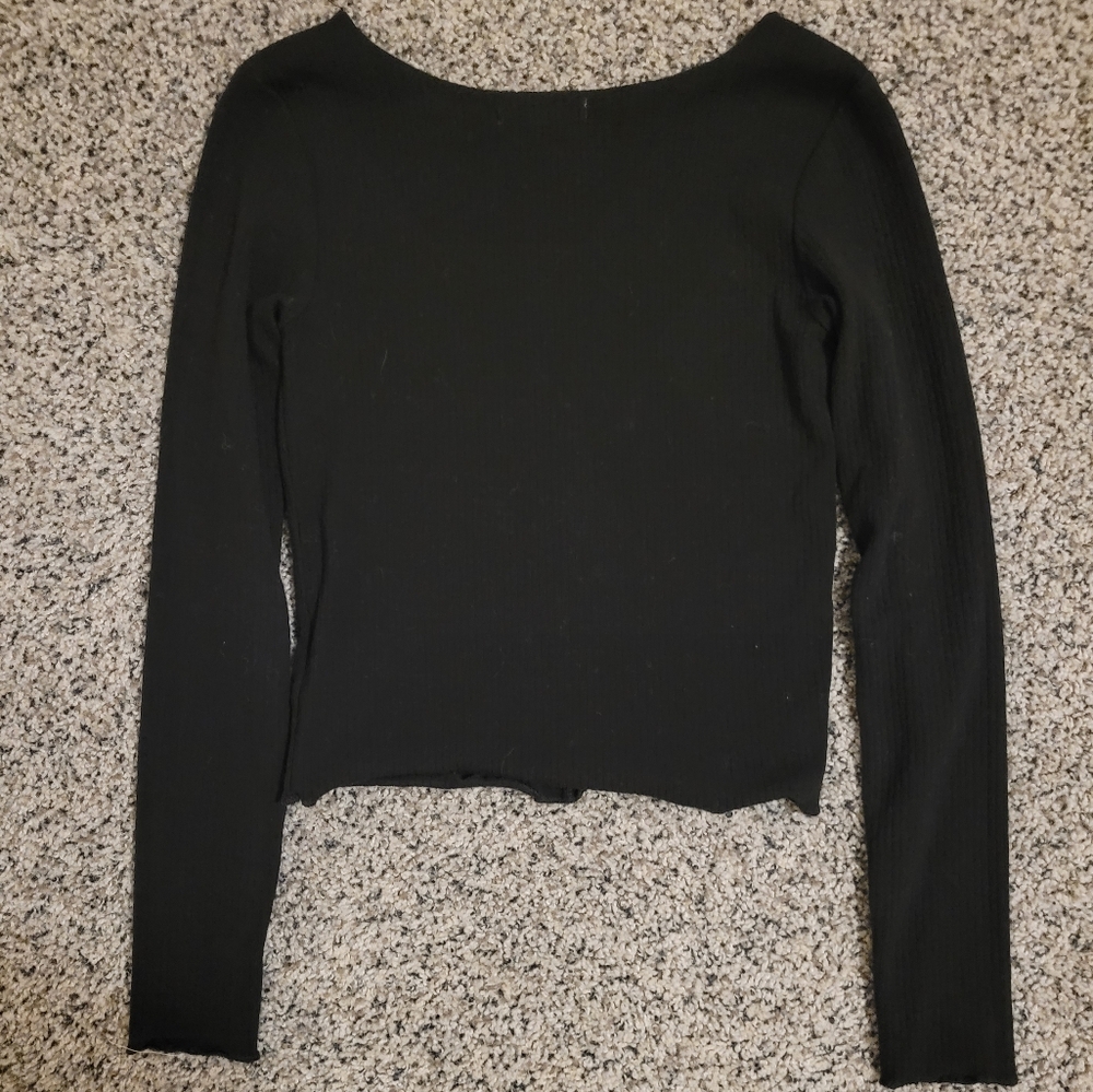 Chelsea & Violet Cropped Ribbed Top - Picture 5 of 5